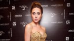 Модель в платье terani couture